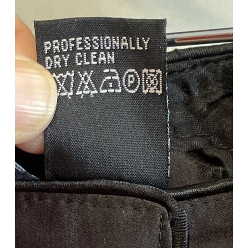 Etcetera Womens 6 Dress Pants Black Rebel Wool Blend Button Waistband Career NEW - Picture 6 of 11